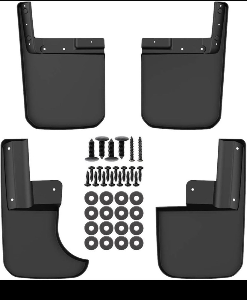 Mud Flaps Compatible with 2020-2026 Gladiator, Molded Splash Guards Set Premi...