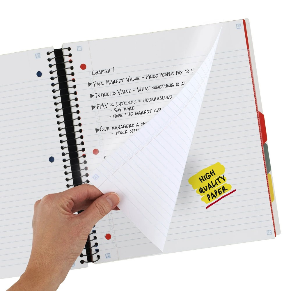 College ruled notebook spiral bound for school notes