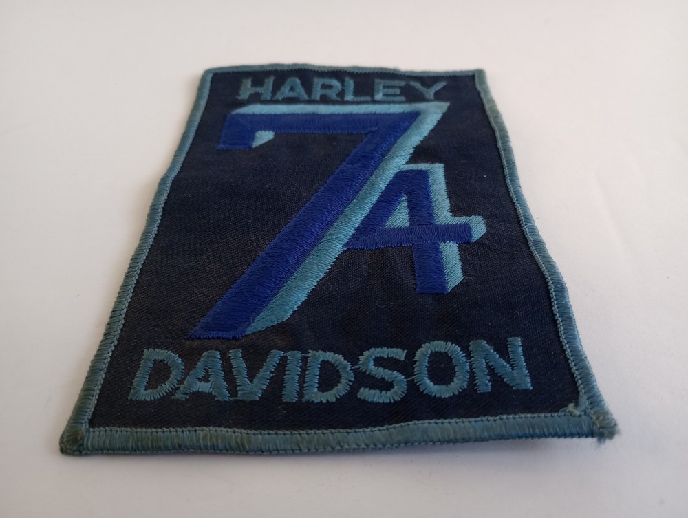 Vintage HARLEY DAVIDSON 74 MOTORCYCLE PATCH
