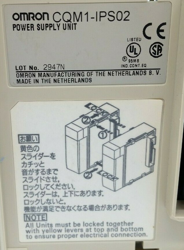 Omron CQM1-IPS02 Power Supply Unit