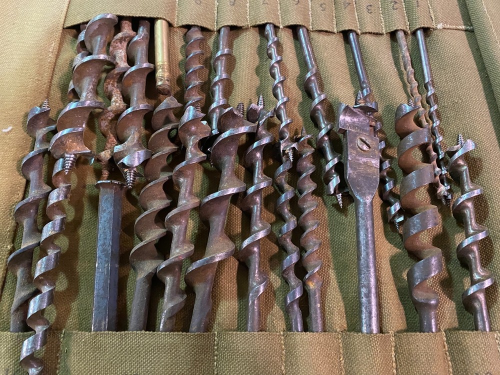 WWII US Tool Roll For Blacksmiths Set No 1-1942-Various Bits & Tools