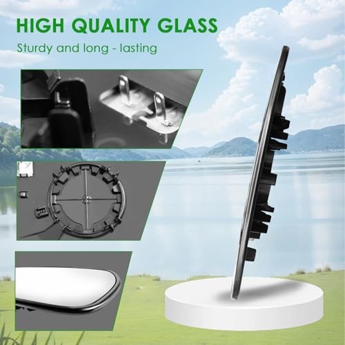 Passenger Side Replacement Mirror Glass - Compatible with Passenger Right Side