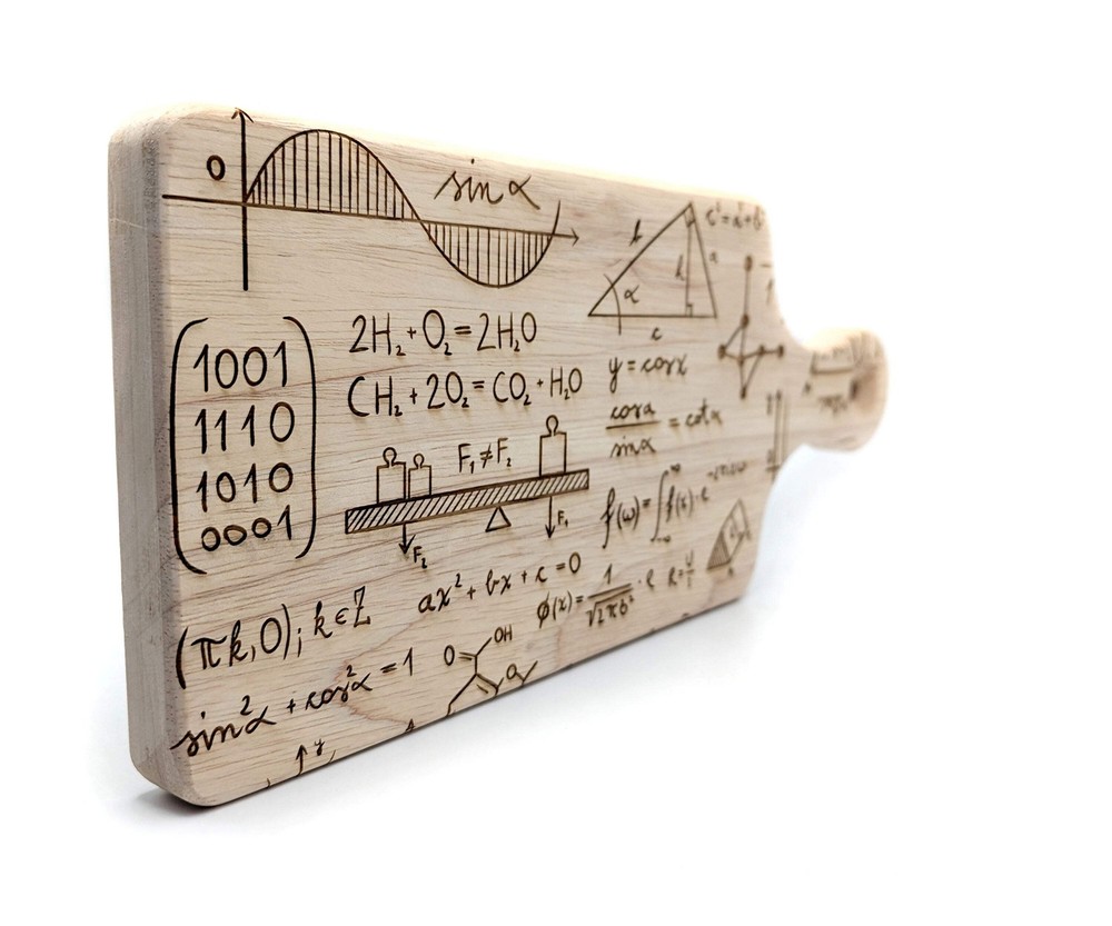 SCIENCE FORMULAS Cutting Board