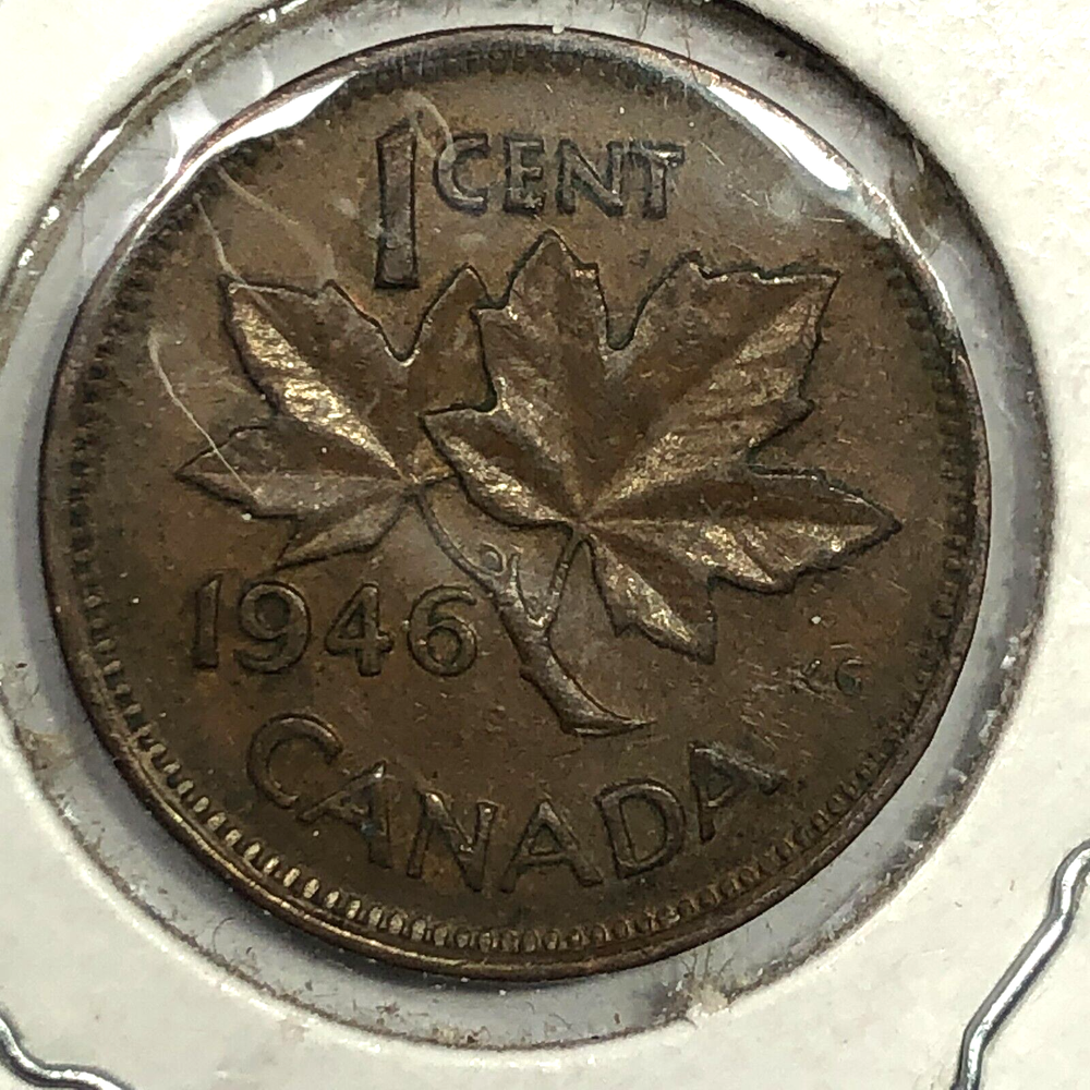 1946 Canada One Cent Foreign Coin #1926