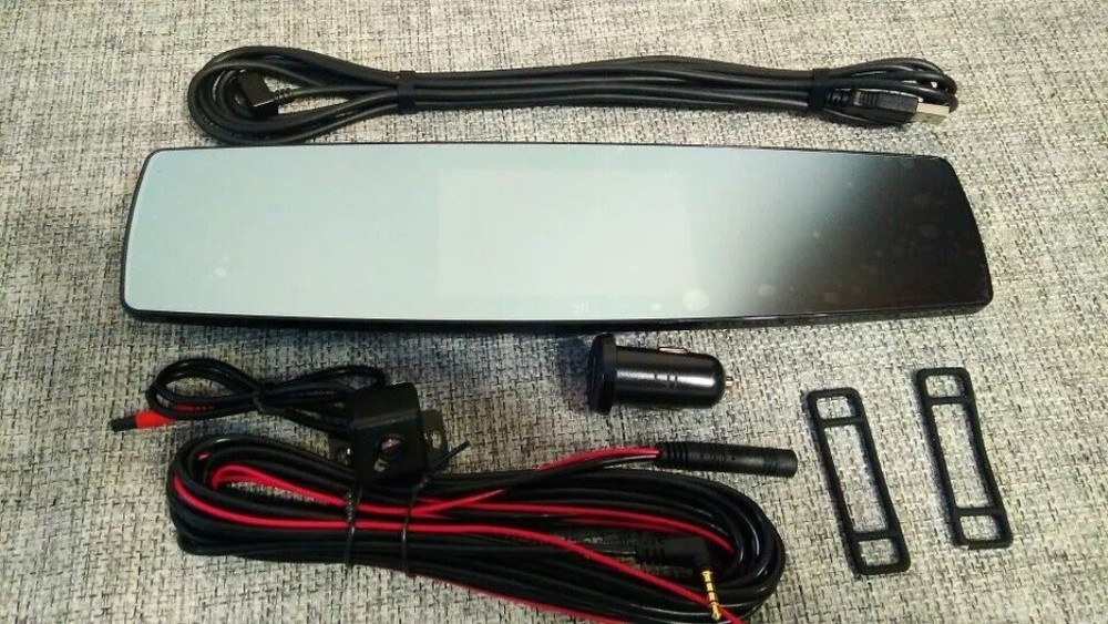 🚘🚚YI Mirror Dash Cam Dual Dashboard Camera Recorder Touch Screen Front Rear HD