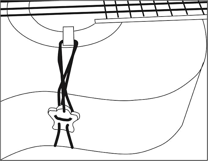 PERFORMANCE PLUS GS1200 CLASSICAL GUITAR/UKULELE STRAP ADJUSTABLE CORD & J HOOK