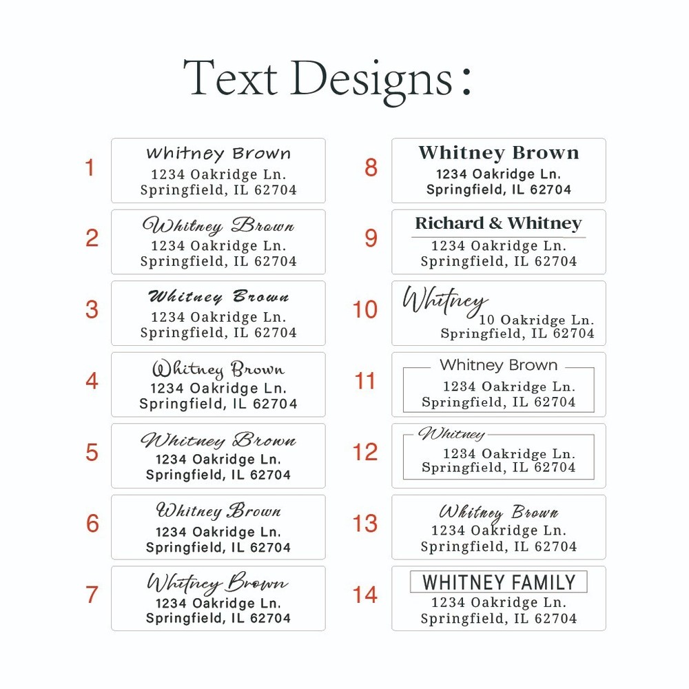 Custom Address Labels on Roll Wedding Invitation Return Address Stickers