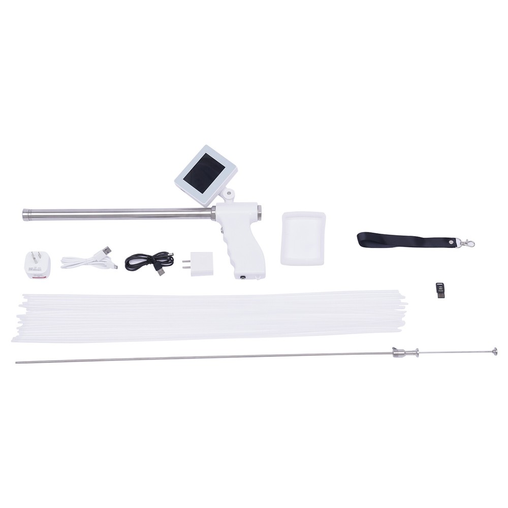 Insemination Kit Fit Cows Cattle Visual Insemination Gun w/ Adjustable Screen