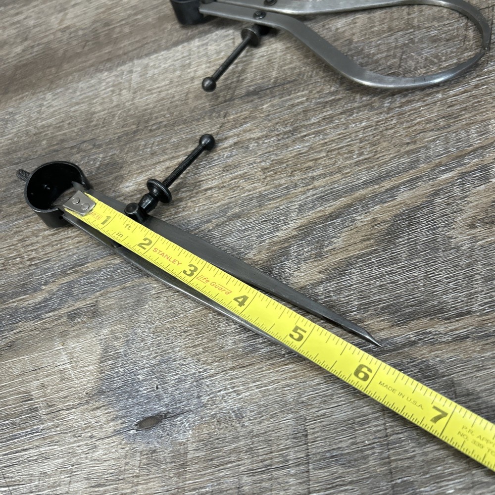 Set of 6” Spring Caliper Inside & Out | Spring Divider Tool Set (3)