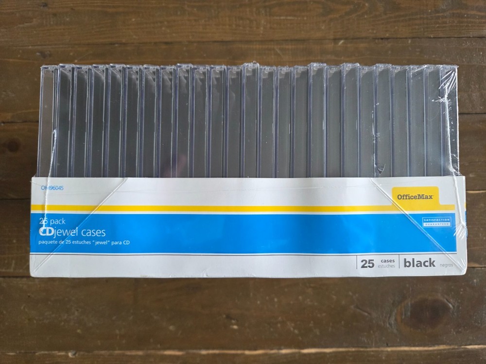 CD Jewel Cases 25 Pack - New