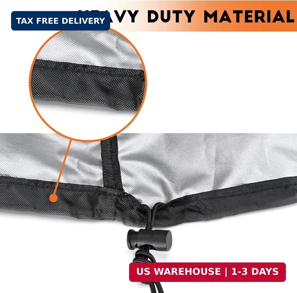 55 Gallon Drum Cover - 2 PACK Stretchable Adjustable Drum Cover with Drawstring,