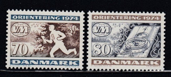 DENMARK World Orienteering Championships MNH set