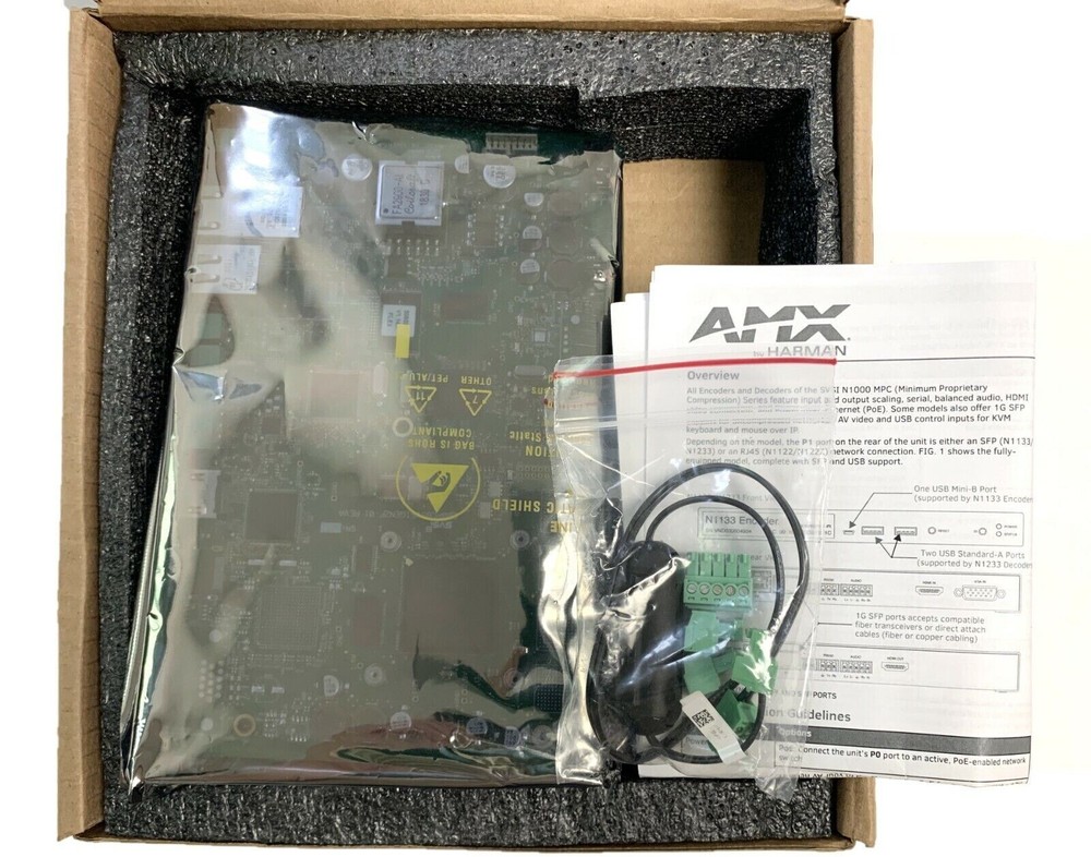 AMX NMX-ENC-N1122A-CD SVSI Minimal Compression Video Over IP Encoder Card