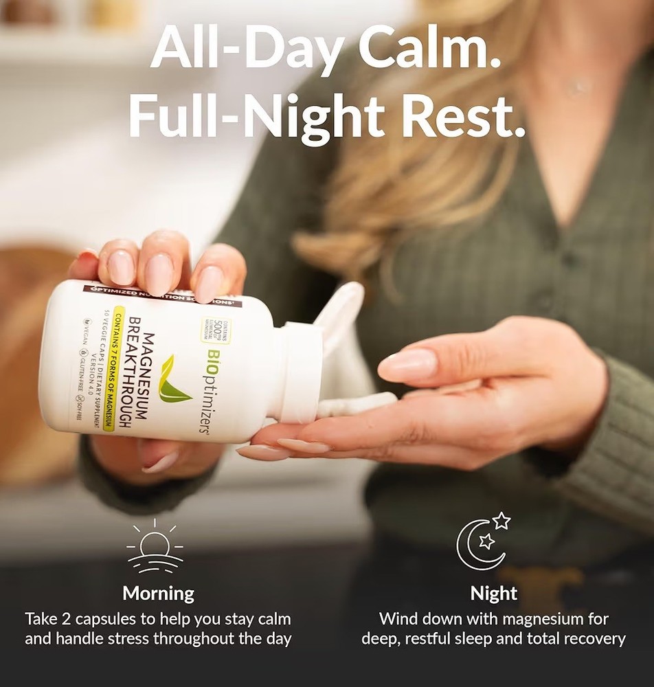 Bioptimizers Magnesium Breakthrough all 7 essential forms, 60 capsules