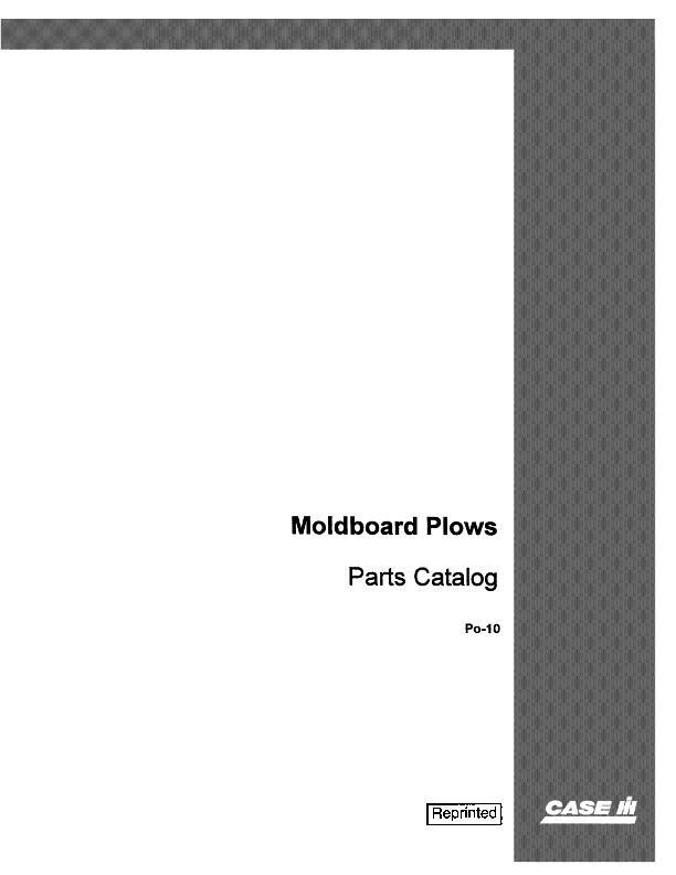 CASE IH MOLDBOARD PLOWS PARTS CATALOG