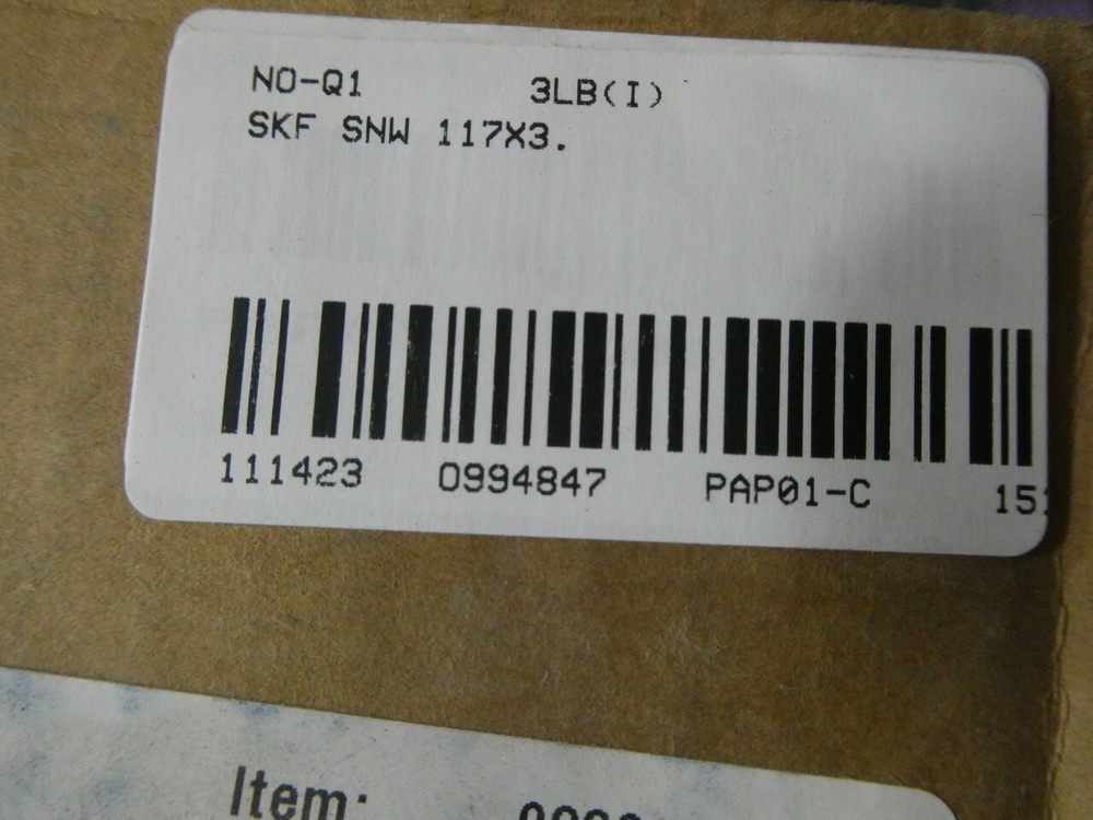 Skf SNW 117X3 Adapter Sleeve Assembly