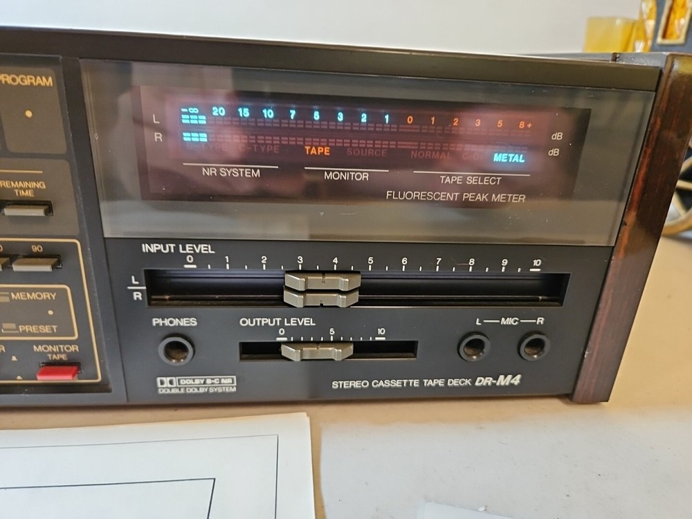 Denon Cassette Tape Player DR-M4 drm4 Deck 3C20