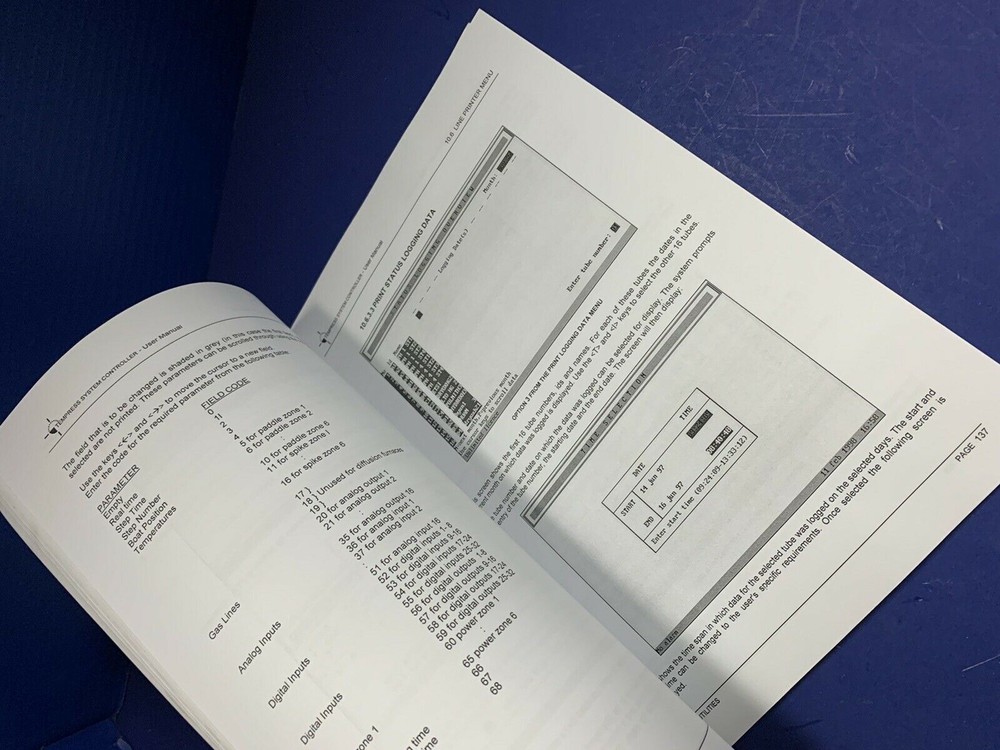 Tempress System Controller User Manual 1998, Used
