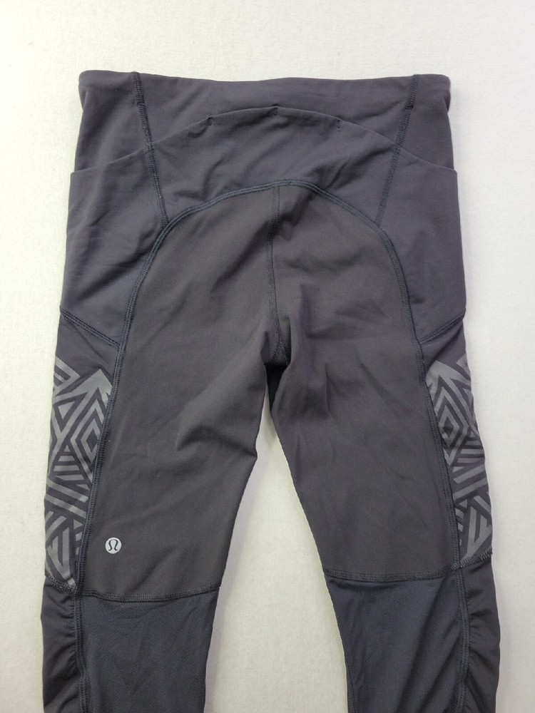 Lululemon Luxtreme Women 4 Gray Athletic Legging Compression Pockets Performance