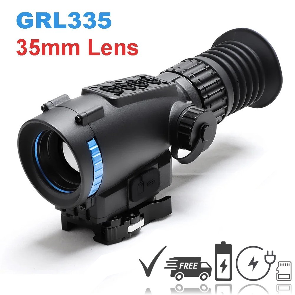 GRL335 Thermal Night Vision Rifle Scope 35mm Multi-Function One-Shot Zeroing