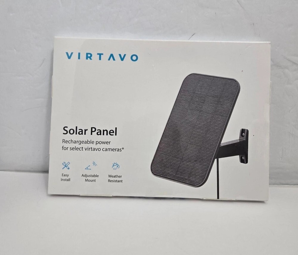 VIRTAVO Solar Panel Compatible with VIRTAVO Cam Waterproof Solar Charger