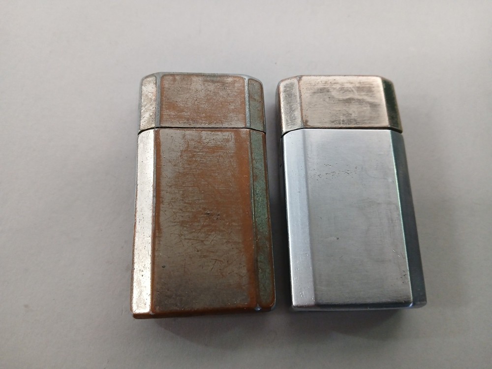 (2) Ronson Jet Lite Butane Refillable Lighters - Working