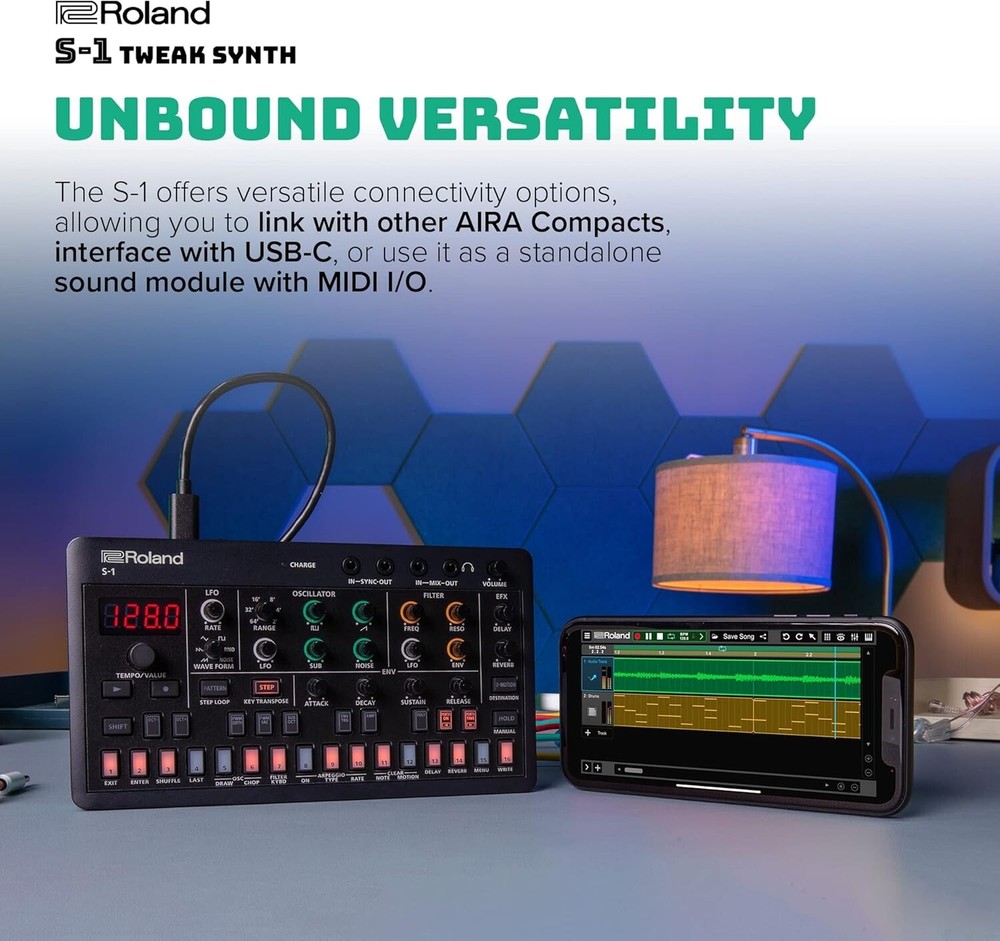 Roland S-1 Tweak Synth 305g Compact Polyphonic Sound Module Synthesizer New
