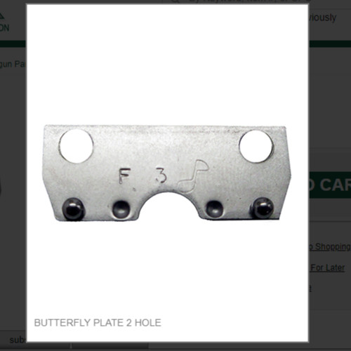 BUTTERFLY PLATE 2 HOLE #PH10-9-2H