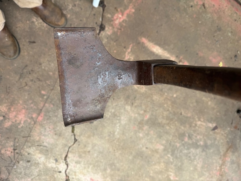 Vintage old lipped adze axe