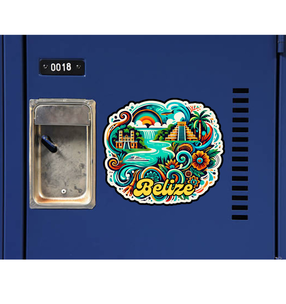 Belize Fridge Magnet or Laptop Sticker