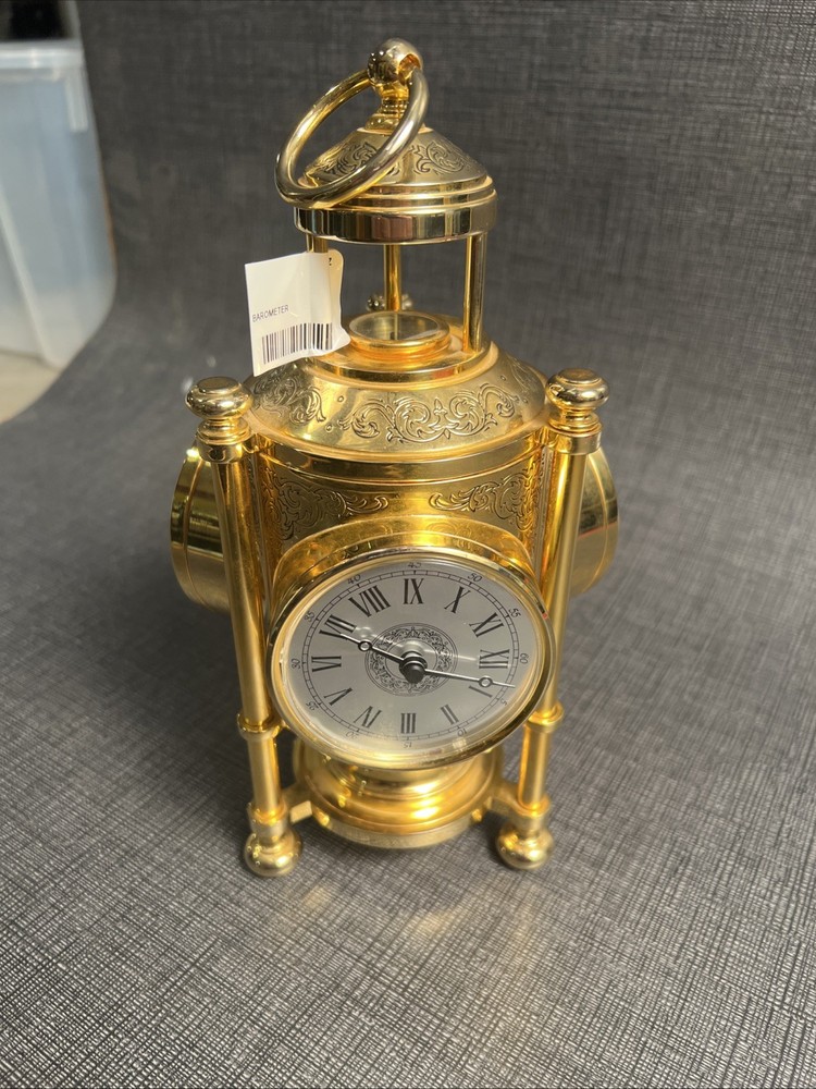 Franklin Mint Meteorological Clock, Barometer, Thermometer & Compass Weather