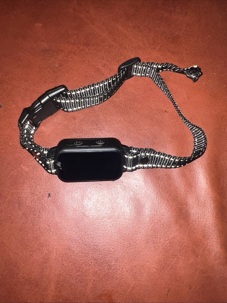 Dinjoo Black Rechargeable Adjustable Vibration Shock Bark Training Collar