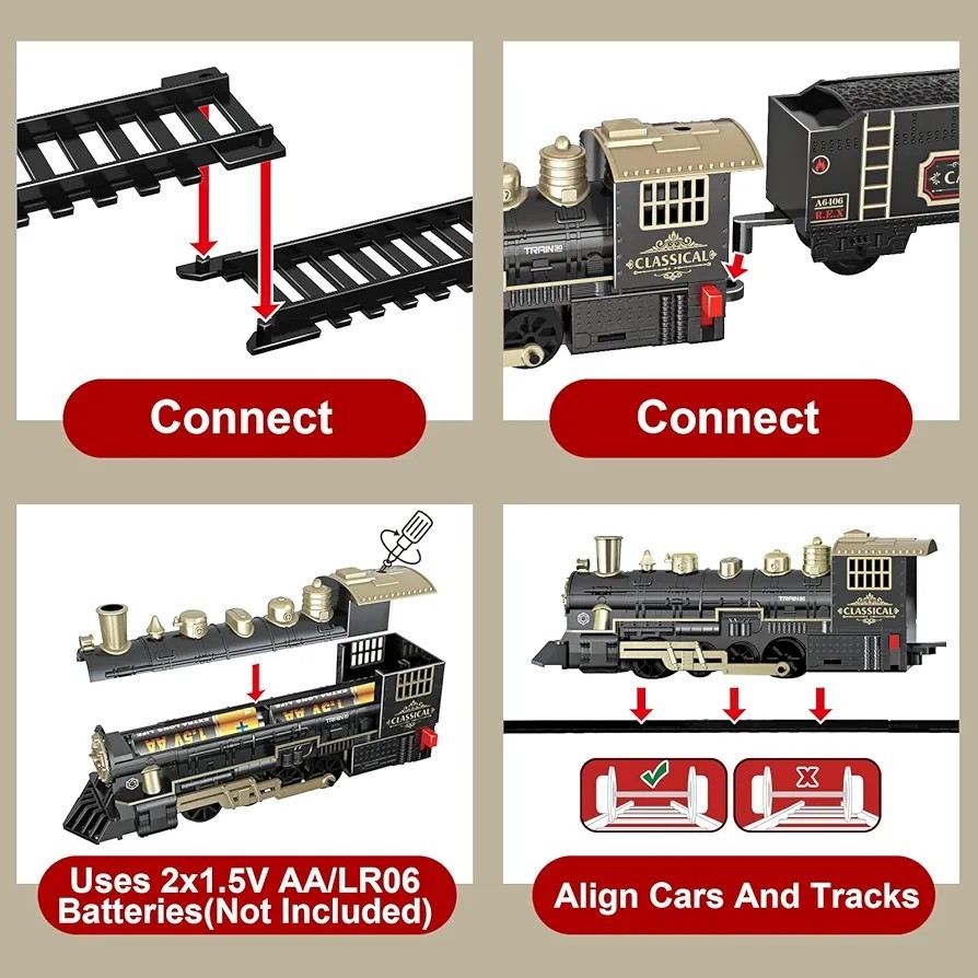 Classic Train Set With Light And Sound, Ages 3+