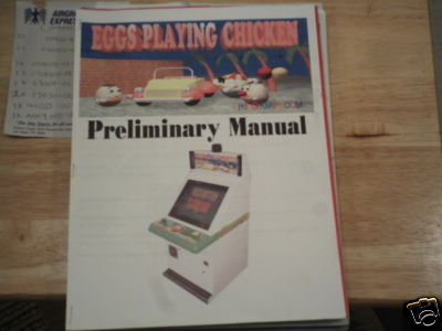 EGG PLAYING CHICKEN  REDEMPTOIN arcade game manual