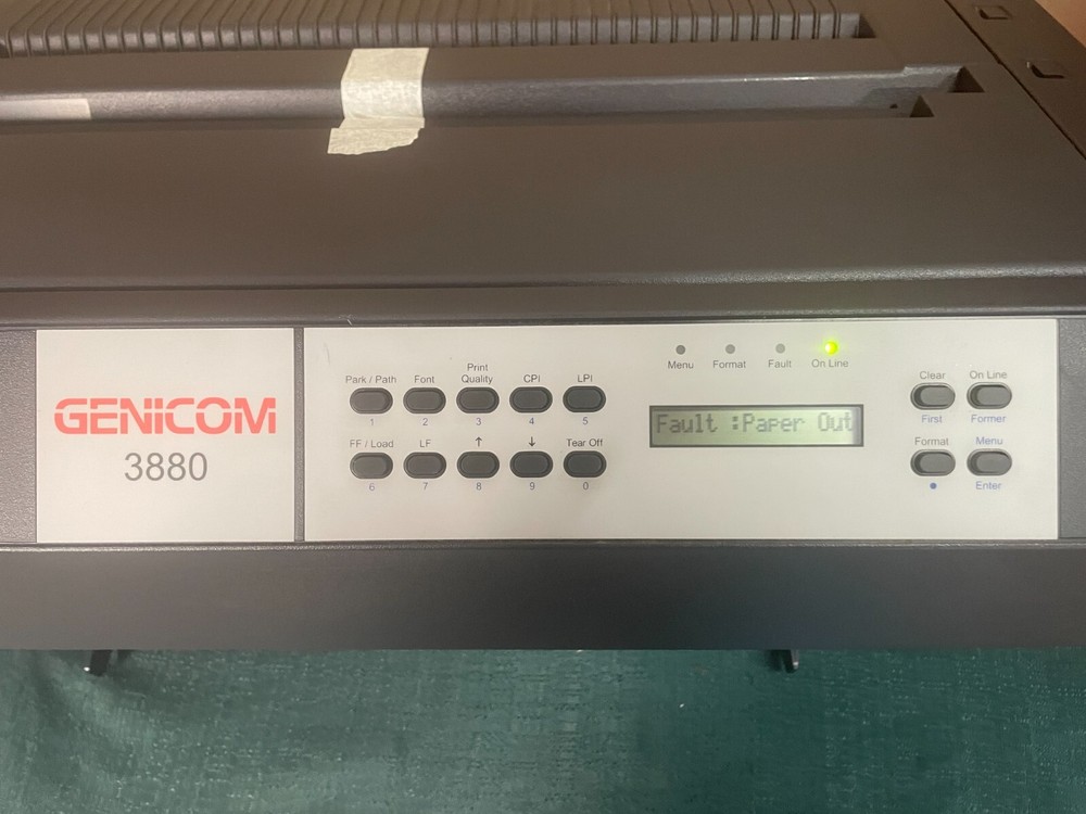 Genicom 3880 Dot Matrix Printer 3880D0200-CA