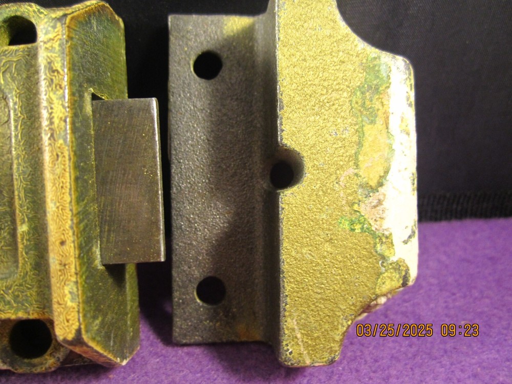 OLD ANTIQUE VINTAGE EAGLE SURFACE MOUNT NIGHT LOCK LATCH WITH JAM MOUNT KEEPER