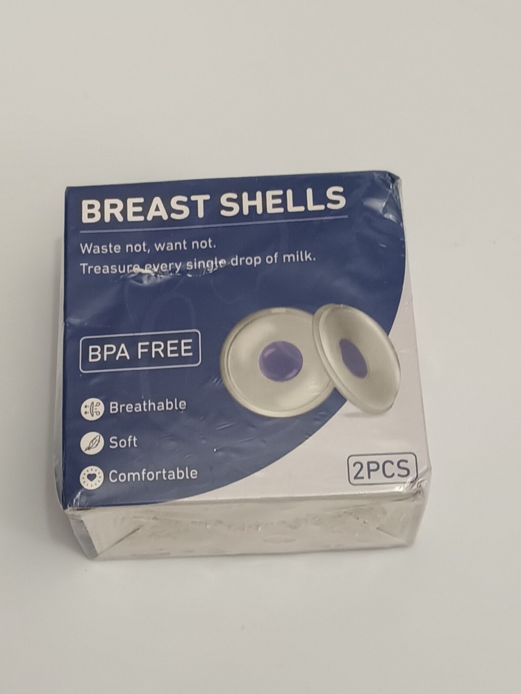 Babebay Breast Shells, 2 Pack Nursing Cups, Milk Catcher Saver Shield Reusable