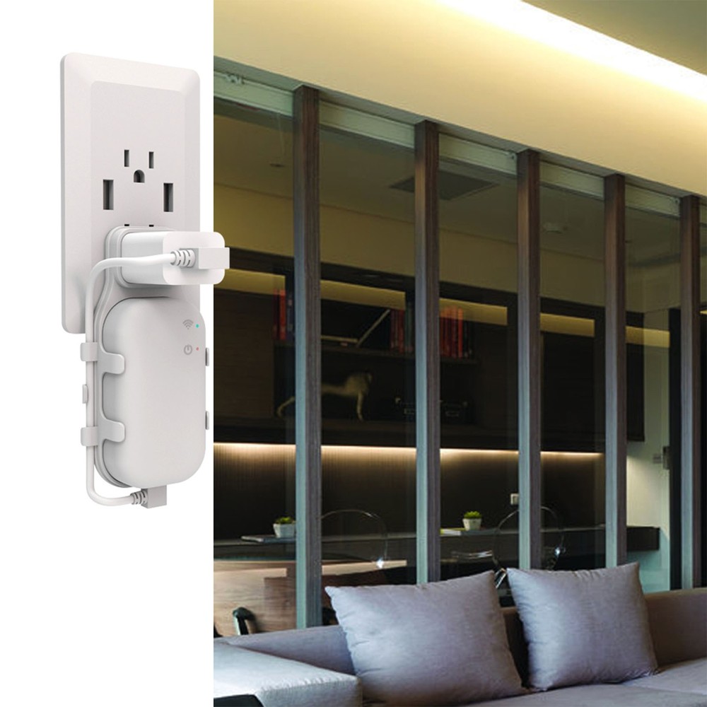 US Plug Outlet Wall Mount Holder Bracket with Cable for Blink Sync Module Core