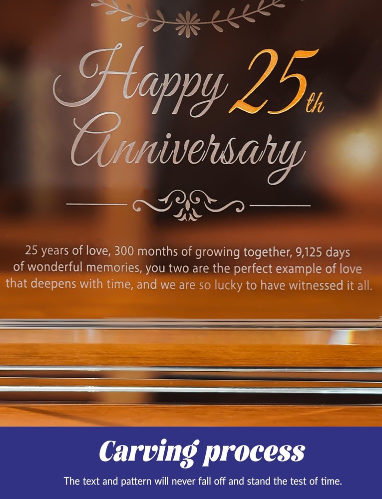 Sttokilly 25th Wedding Anniversary Crystal Quartz Small,