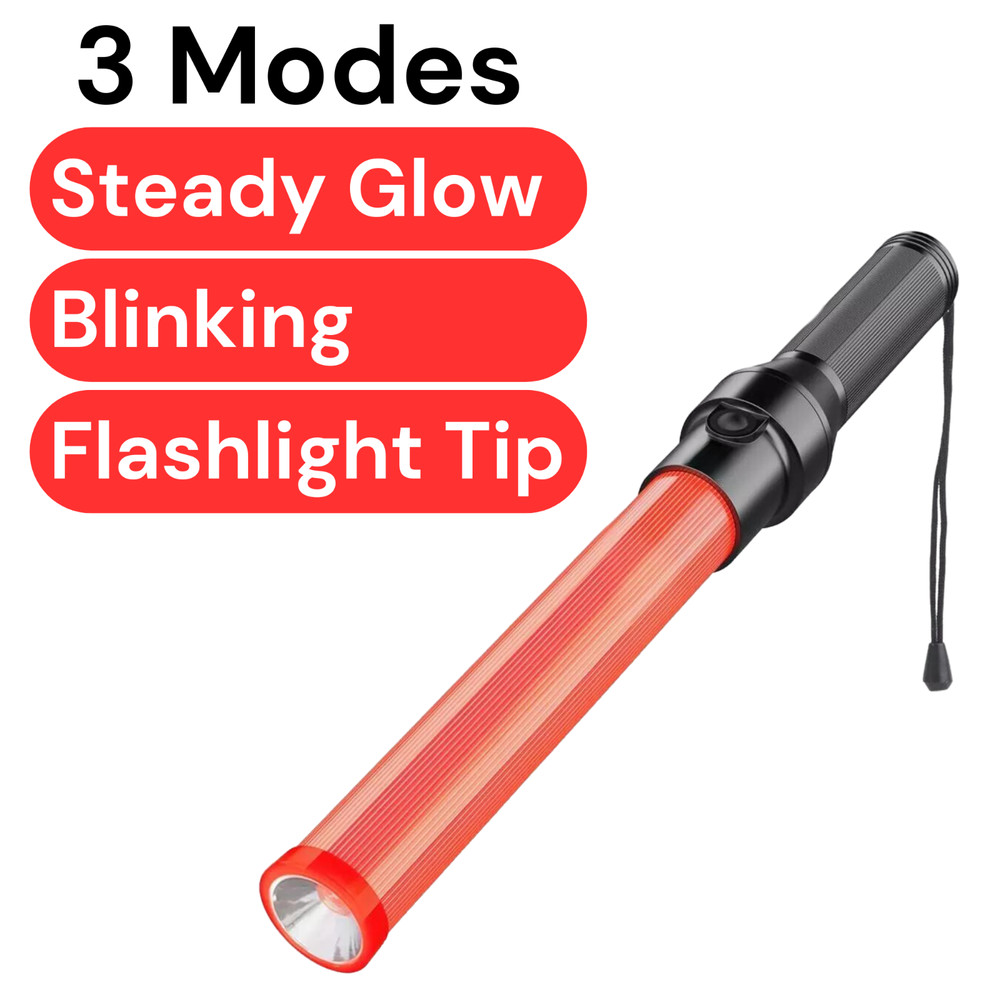 Traffic Control LED Light Wand Safety Security Lightup Baton