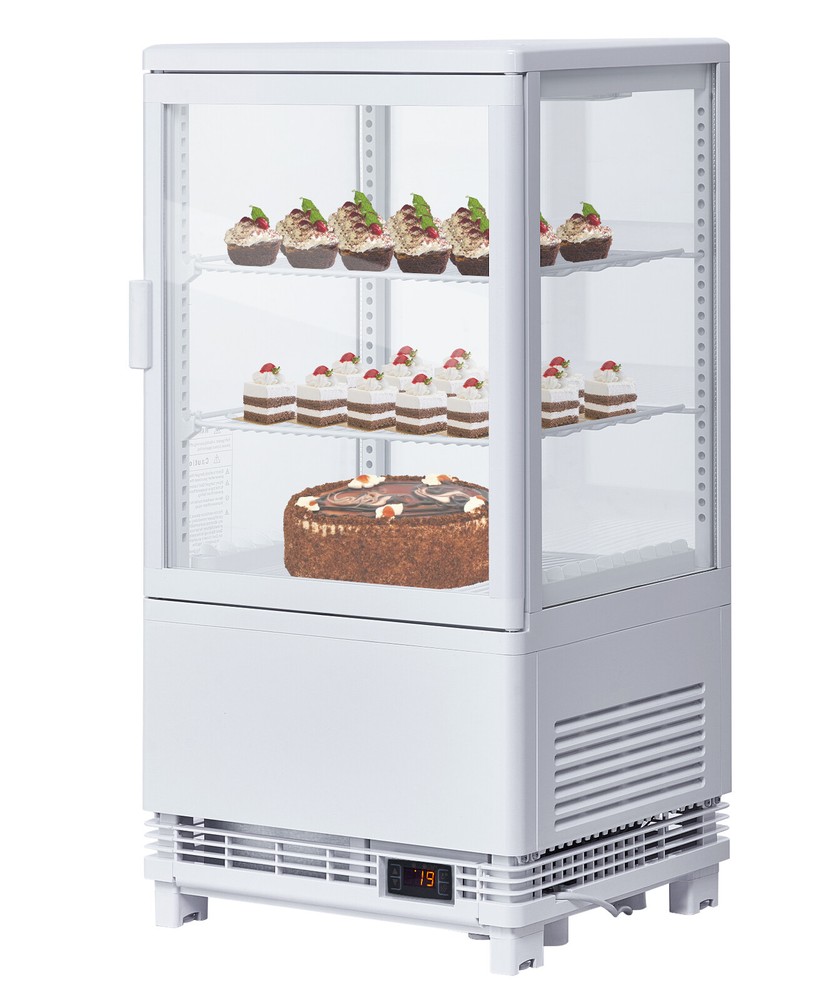 2.1 Cu.FT Commercial Refrigerator Floor Display Case with Interior LED Lighting
