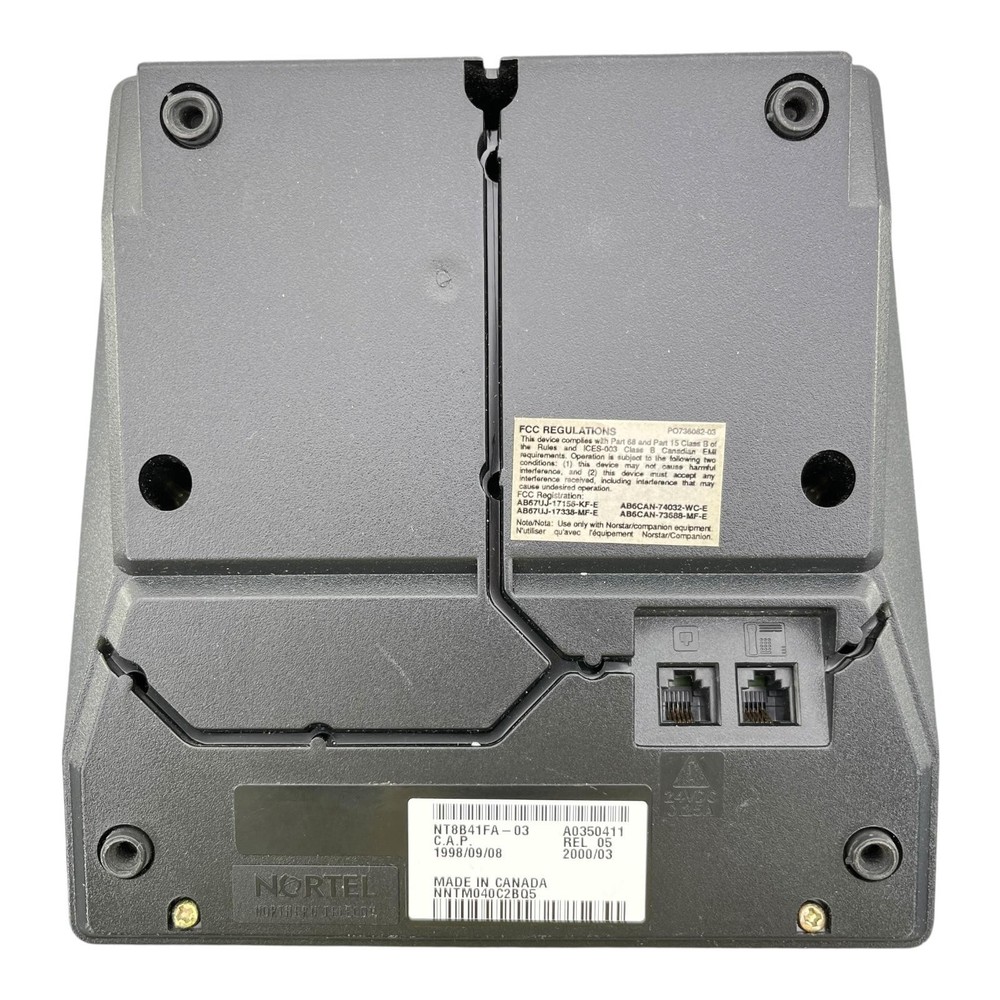 Nortel Norstar CAP Expansion Module Black NT8B41FA-03 Keypad Button Panel Phone