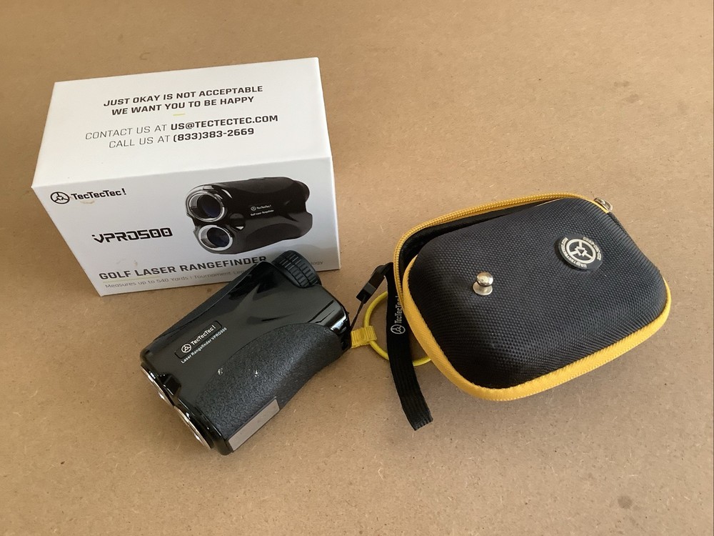 TecTecTec VPRO500 Waterproof Laser Golf Rangefinder With Case