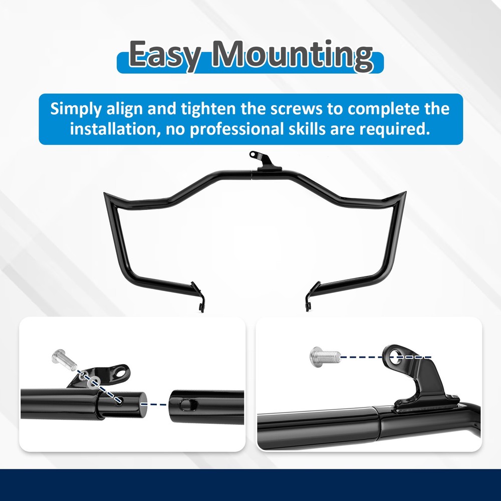 1 1/4 " Sharp Angle Front Highway Engine Guard Crash Bar For BMW R18 Roctane