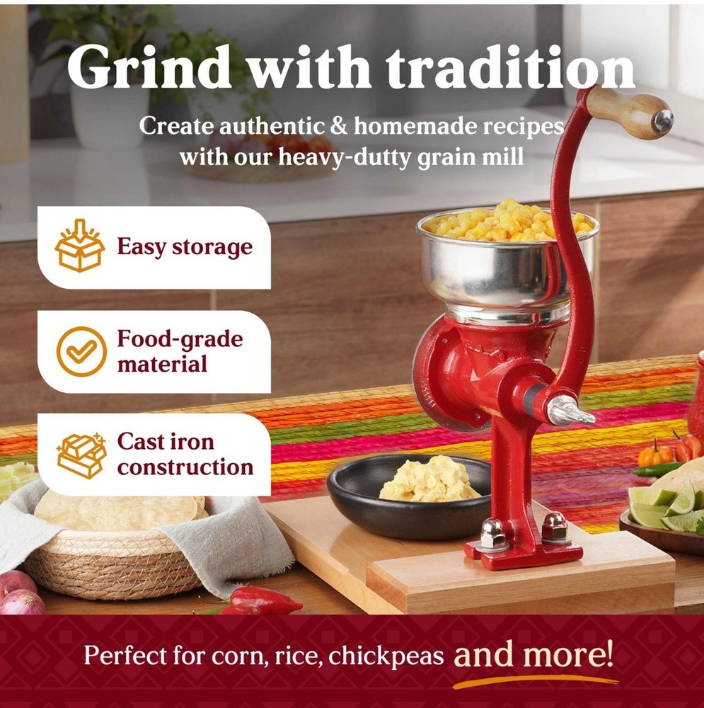 Estrella Grain Mill Mexican Manual Corn Grinde ………………