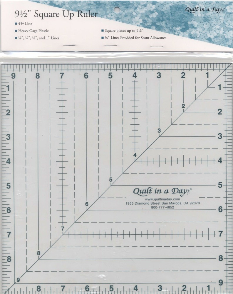Quilt in a Day Square Up Ruler 9 1/2in