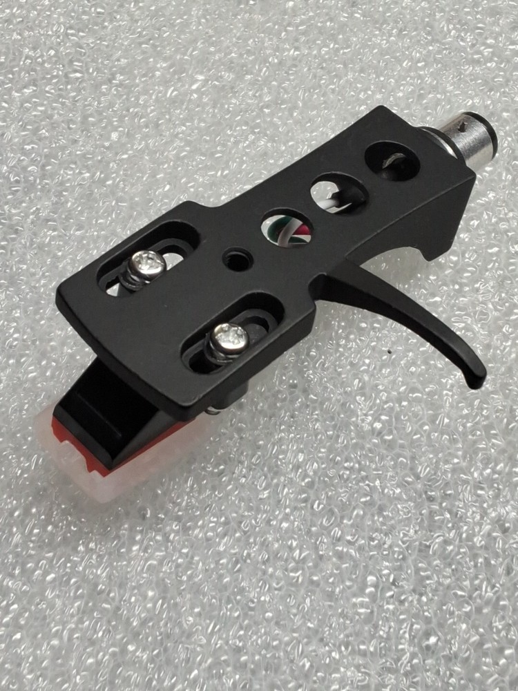 TECHNICS STYLE BLACK Headshell  Cartridge COMBO with new Diamond Stylus