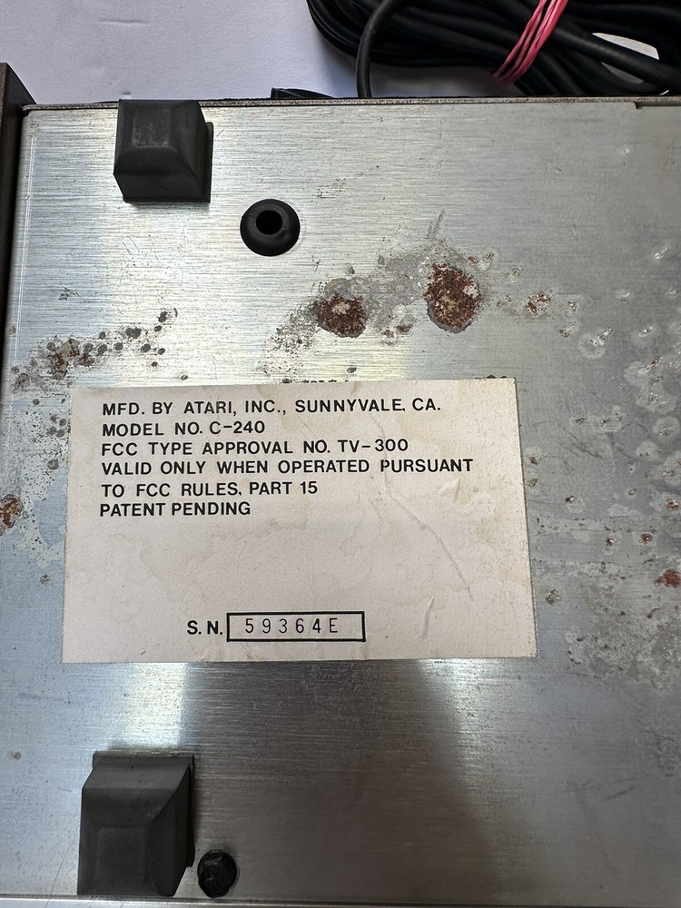 Vintage ATARI Video Music Model C-240 Electronic Music Visualizer (UNTESTED)