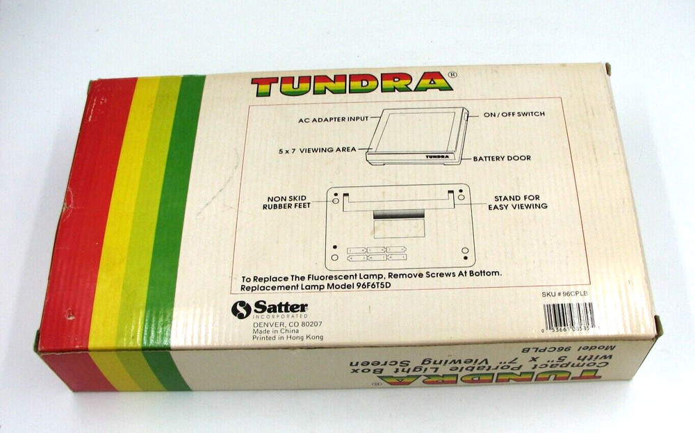 Tundra Compact Portable Light Box Model 96 CPLB