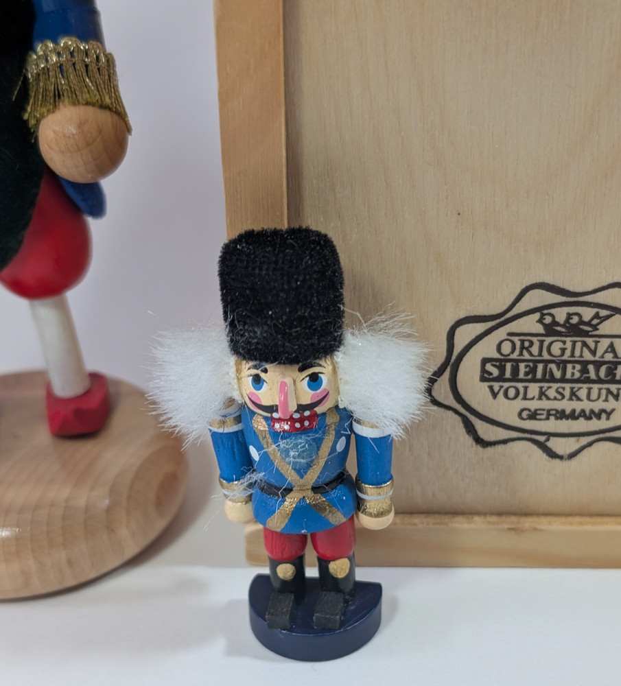 Steinbach 5" Mini Nutcracker "JESTER" w Box Germany 2874/10000 & Mini Nutcracker